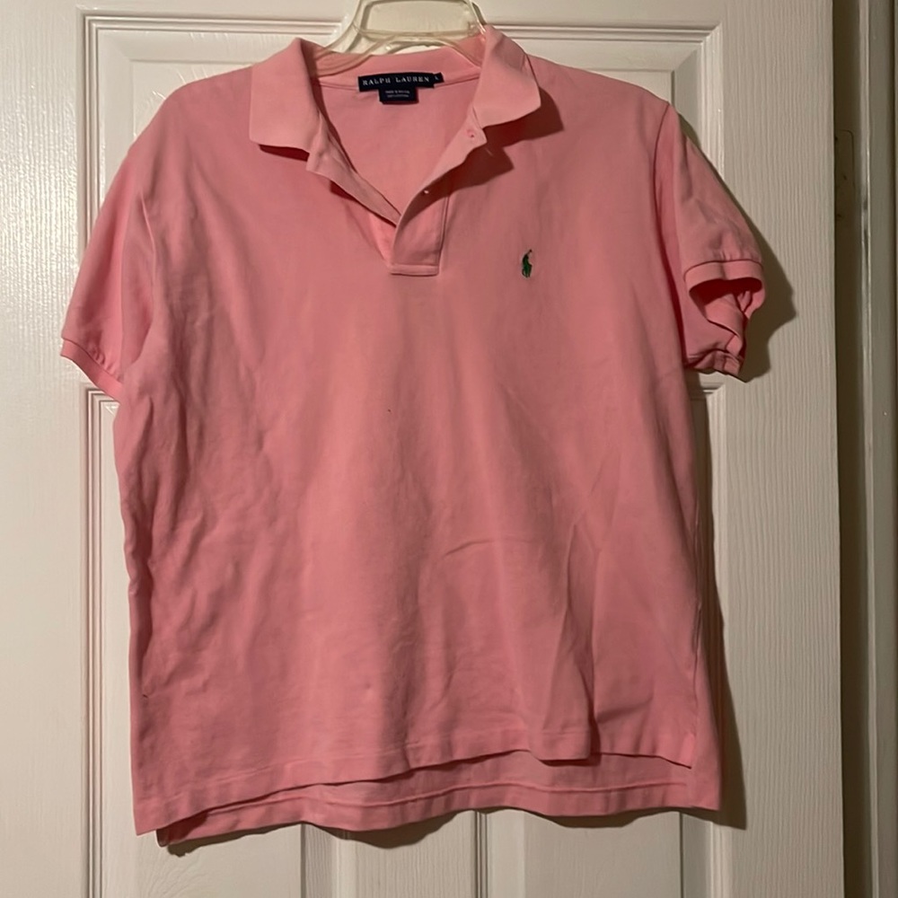 Pink polo Ralph Lauren shirt
